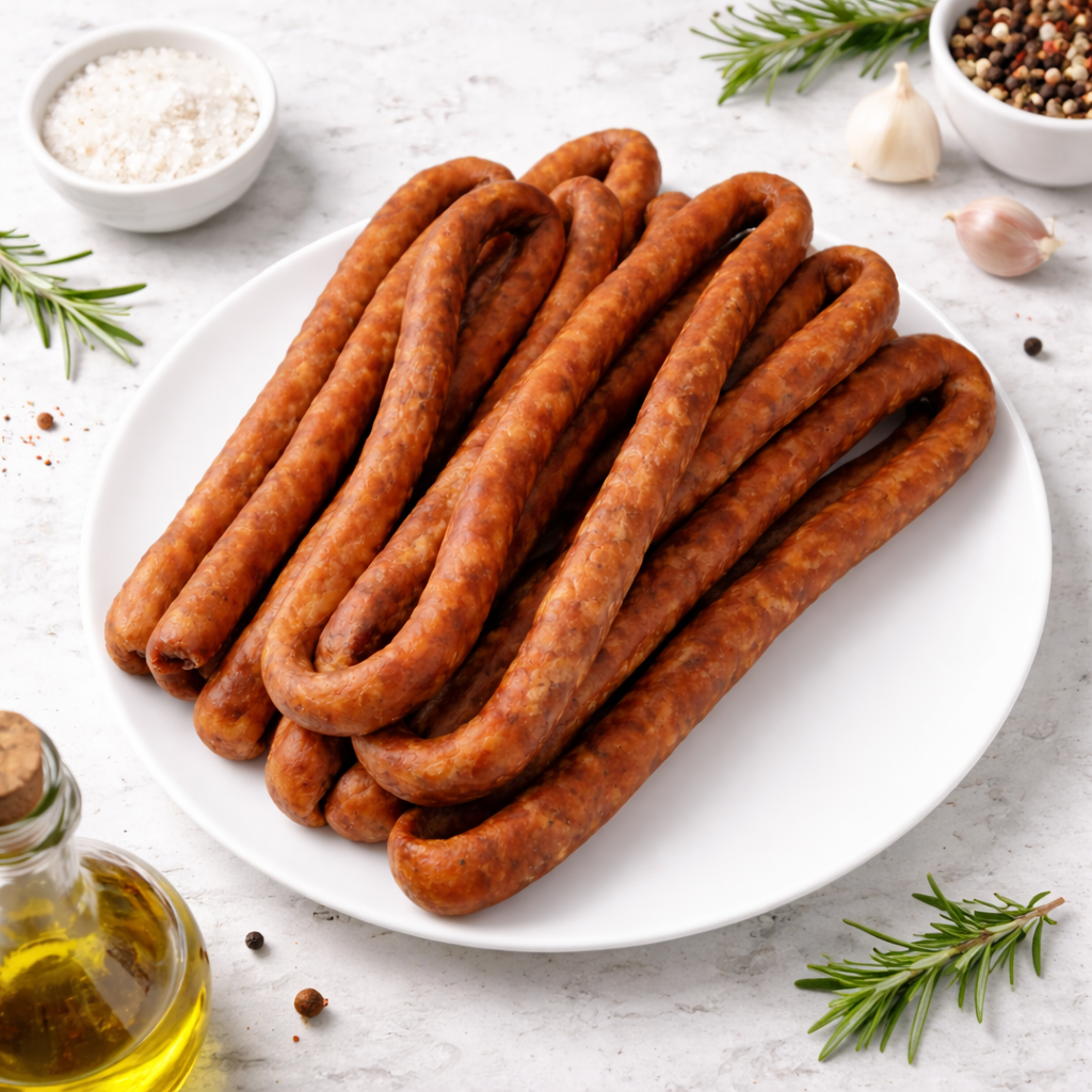 Cârnați porc în maț de oaie